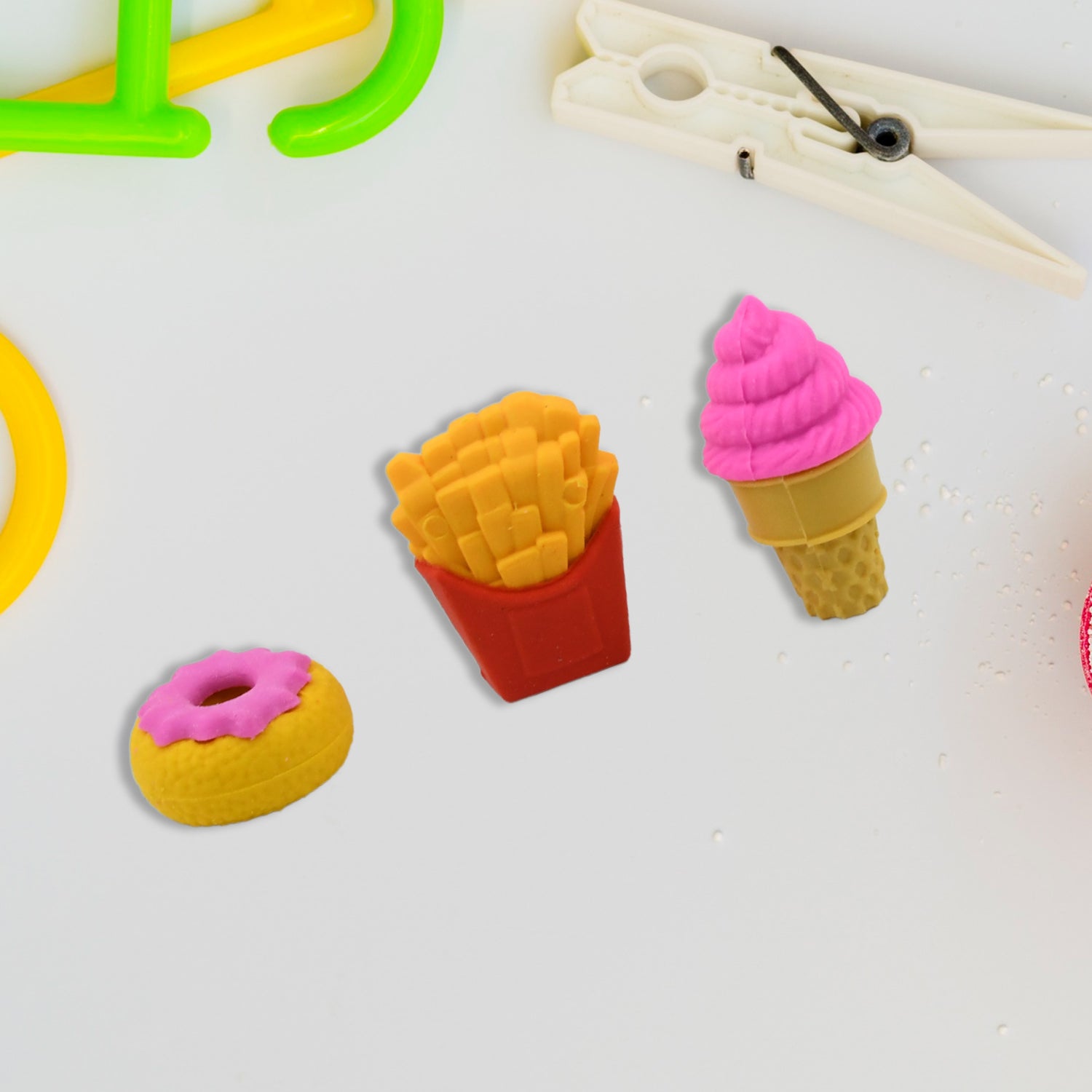 3D Food Fancy & Stylish Colorful Erasers, Mini Eraser Creative Cute Novelty Eraser for Children Different Designs Eraser Set for Return Gift, Birthday Party, School Prize (1 Set / Mix Design & Color) 3D Food Fancy & Stylish Colorful Erasers, Mini Eraser Creative Cute Novelty Eraser for Children Different Designs Eraser Set for Return Gift, Birthday Party, School Prize (1 Set / Mix Design & Color)